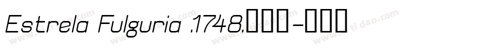 Estrela Fulguria .1748.生成器字体转换